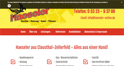 Desktop Screenshot of haeseler-online.de